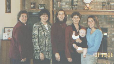 Grandma, Sandra, Ellen, Diane, Hannah, Rachel