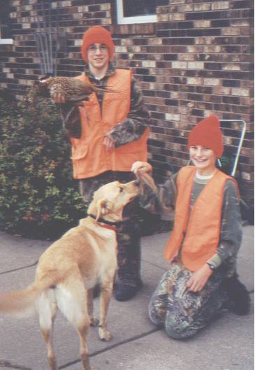 Paul, Tim, & Maggie w/ a quail