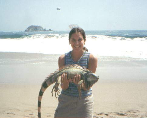 Rachel w/ Iguana